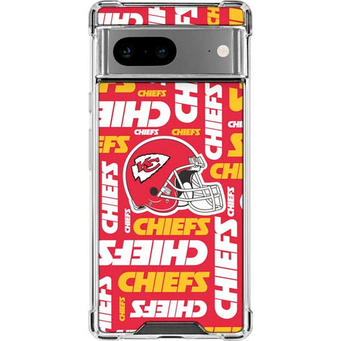 NFL Kansas City Chiefs Red Blast Google Pixel 7a Clear Case